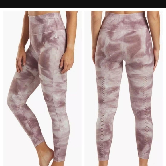 Free People Pants - Free People Purple Tie-Dye Leggings
